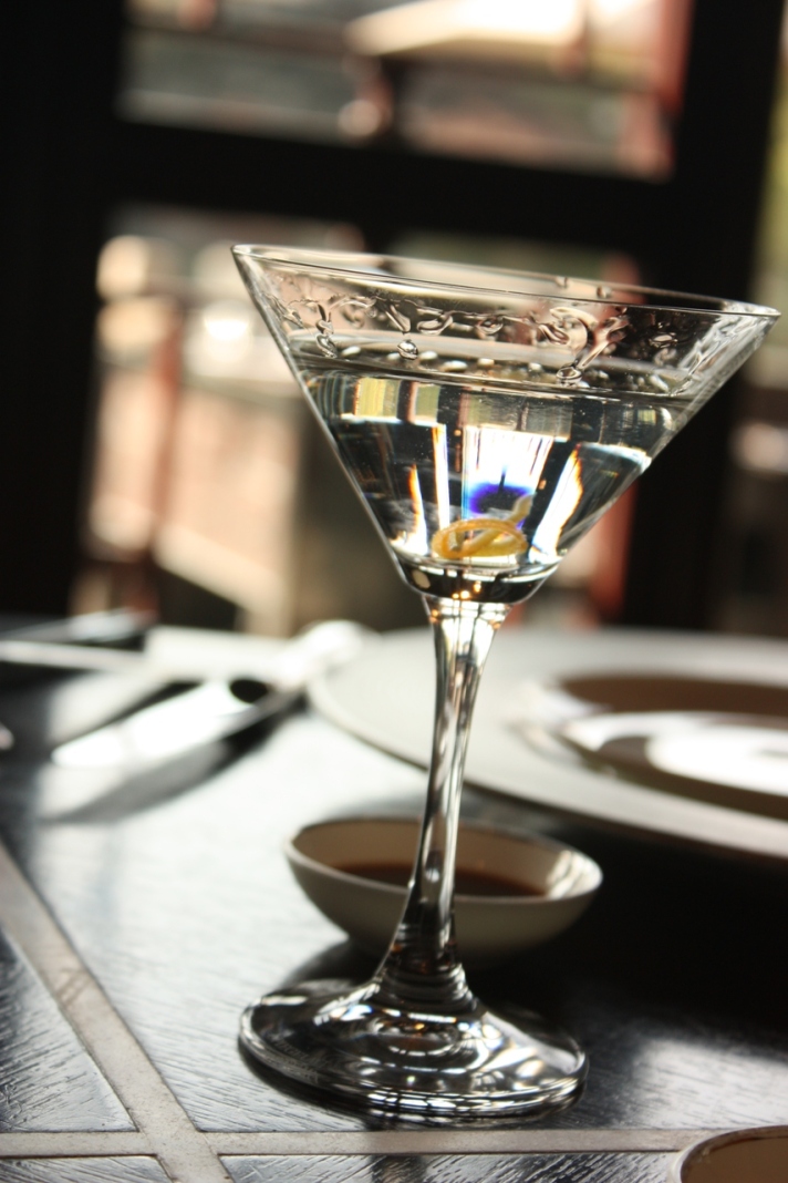 A perfectly made Vesper Martini at the Four Seasons Hangzhou